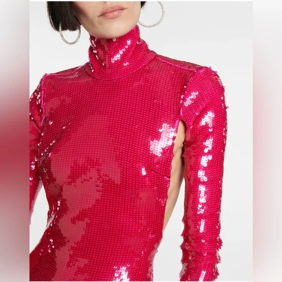 LaQuan Smith Open Back Mini Dress! Size Small - Picture 4 of 6